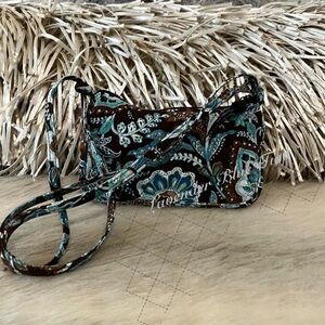 Vintage VERA BRADLEY Java Blue 2006 Amy little Crossbody Y2K Lightweight USA